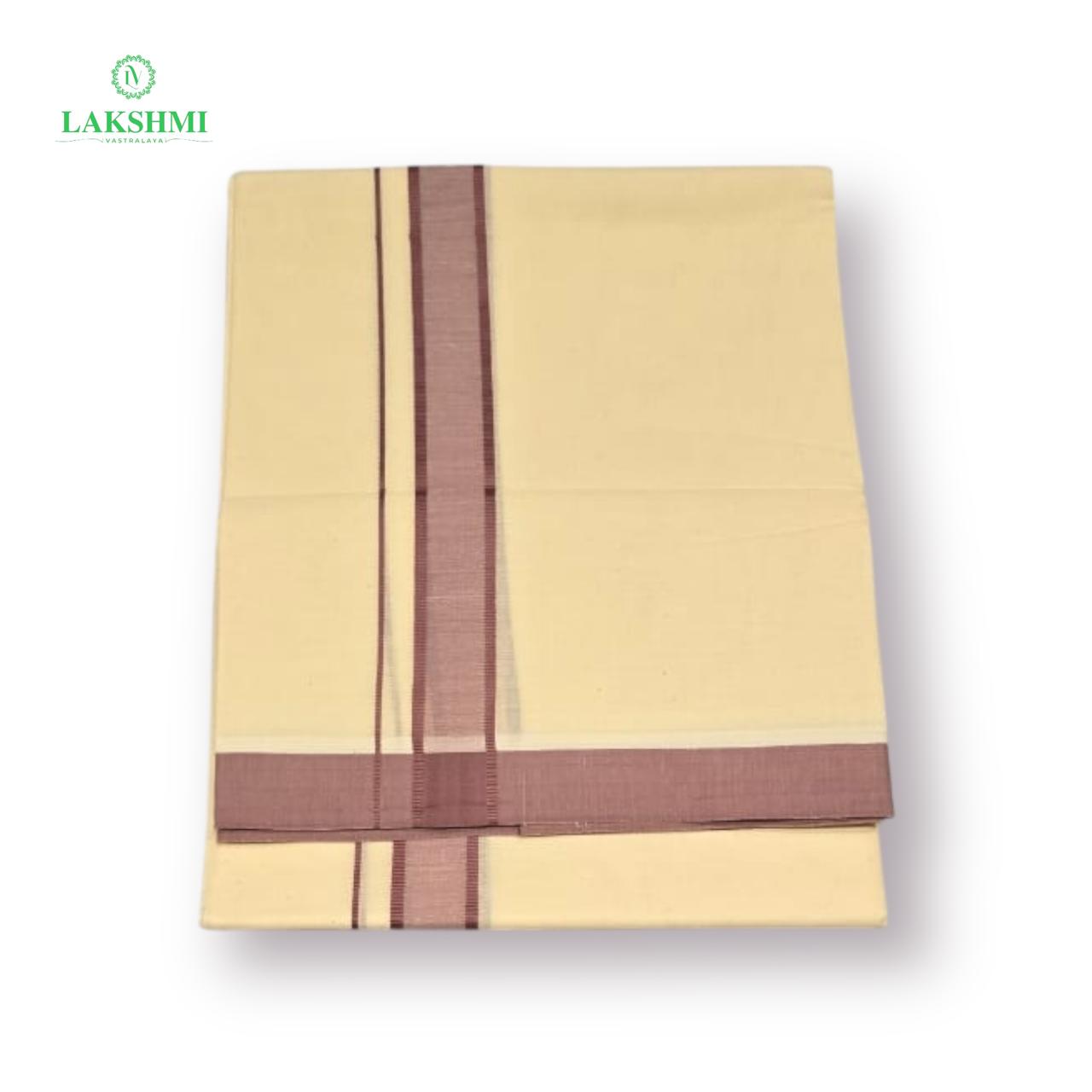 Double Vezhti Cotton unbleached with colour border