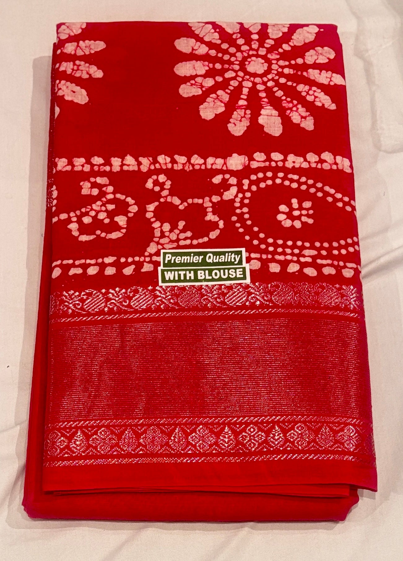 Vani - Silver Tissue Border Wax