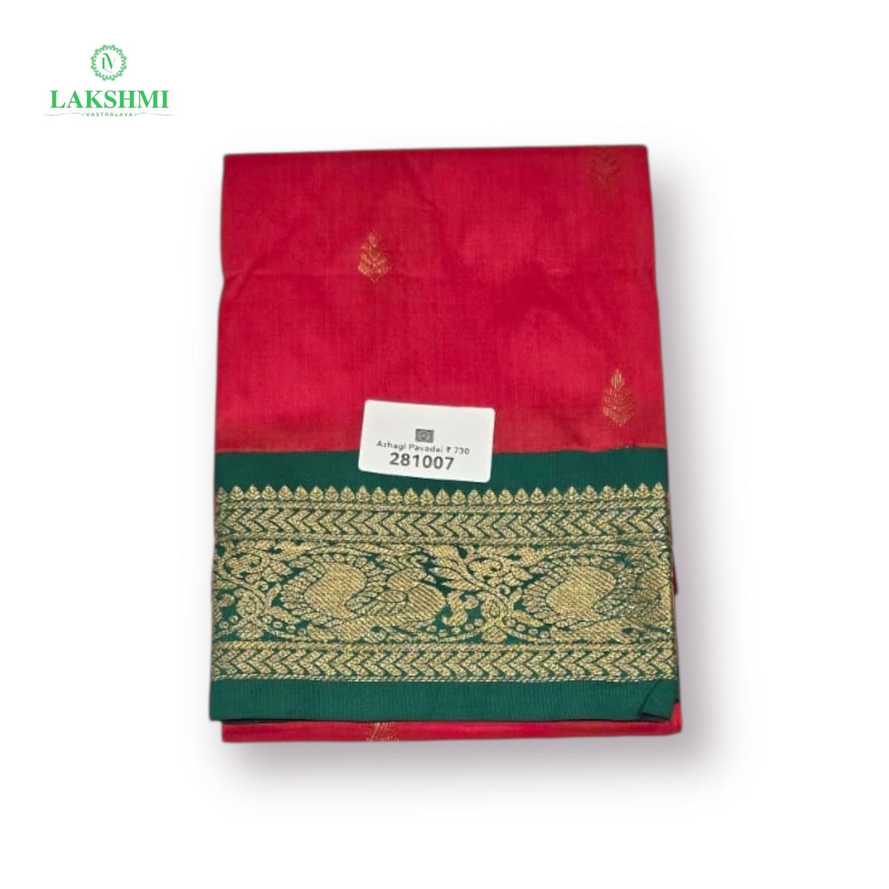 Azhagi 36" 7-10Y Semi Silk Pavadai 281007