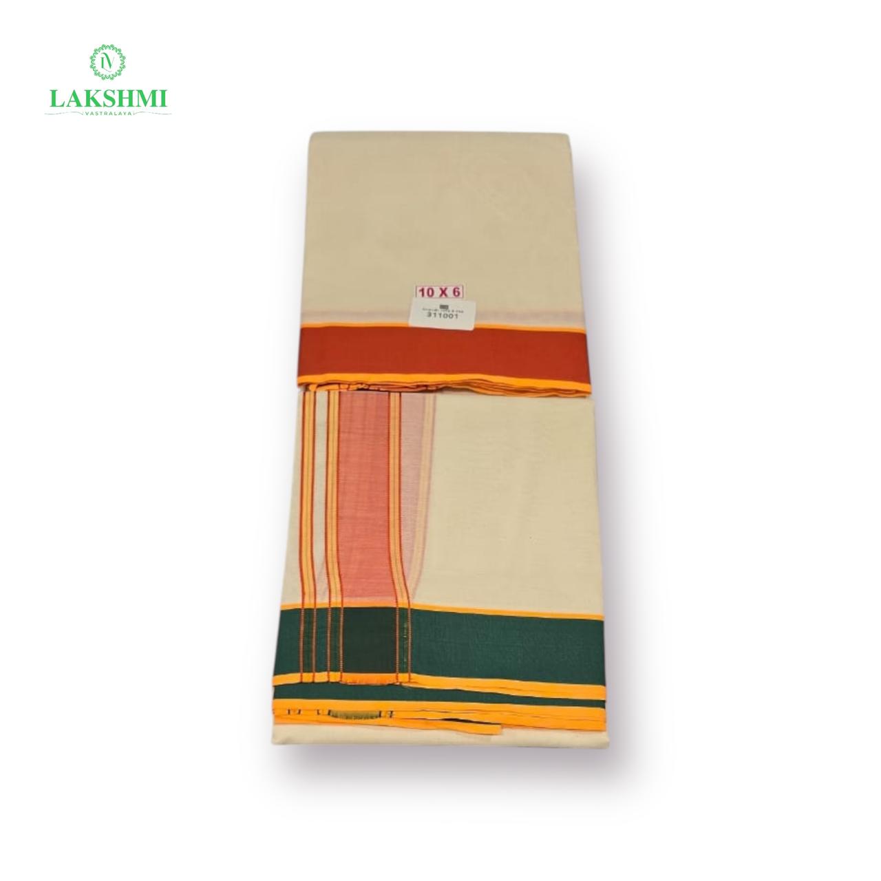 10*6 Unbleached Double Border Cotton