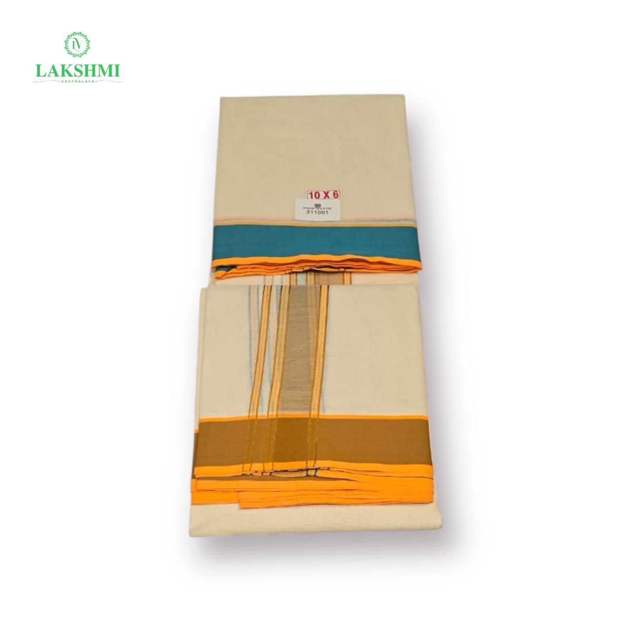 10*6 Unbleached Double Border Cotton