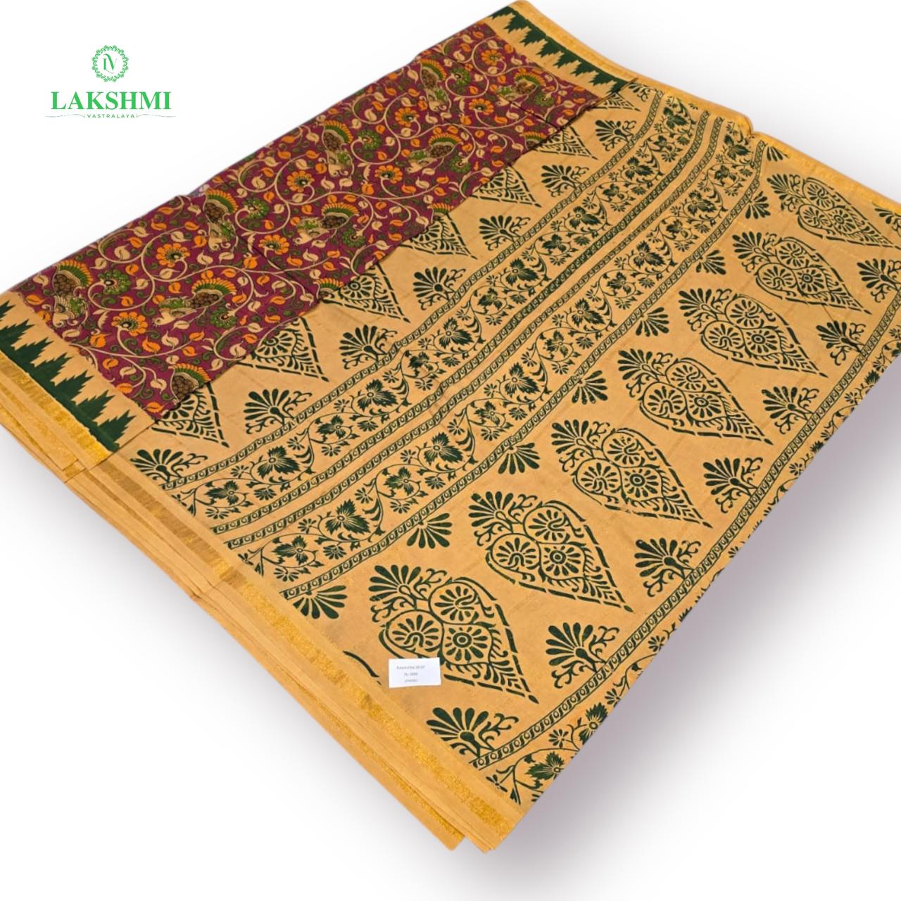 Kalamritha Kalamkari Sungudi 10.5Y