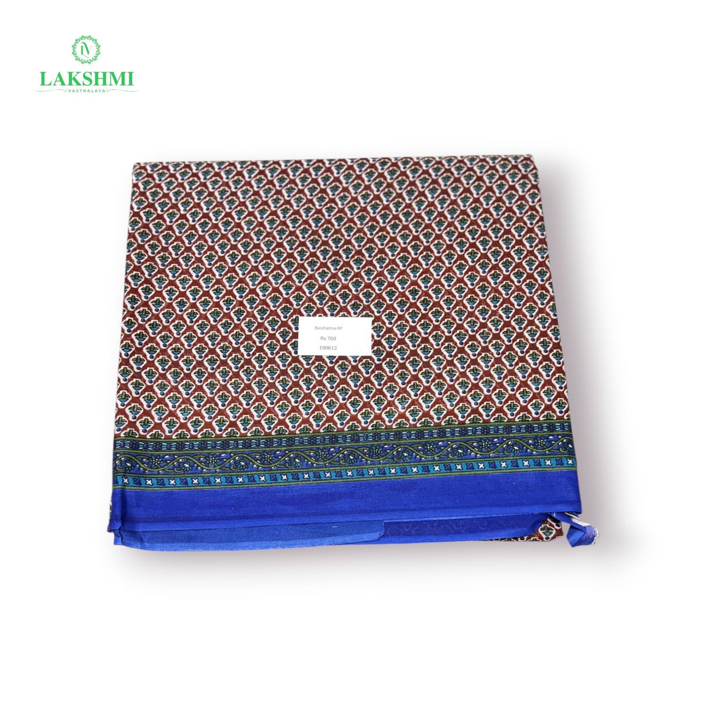 Balahamsa Erode Cotton Without Blouse 6Y - 190612