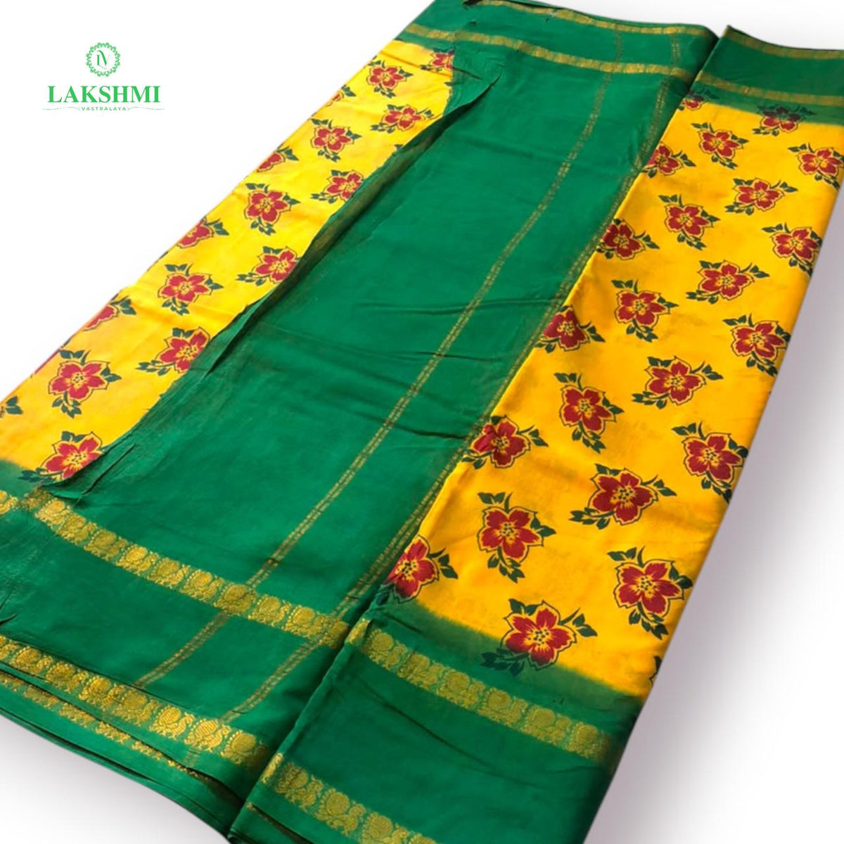 Mythili Floral Sungudi Madisar 10.5 Yards
