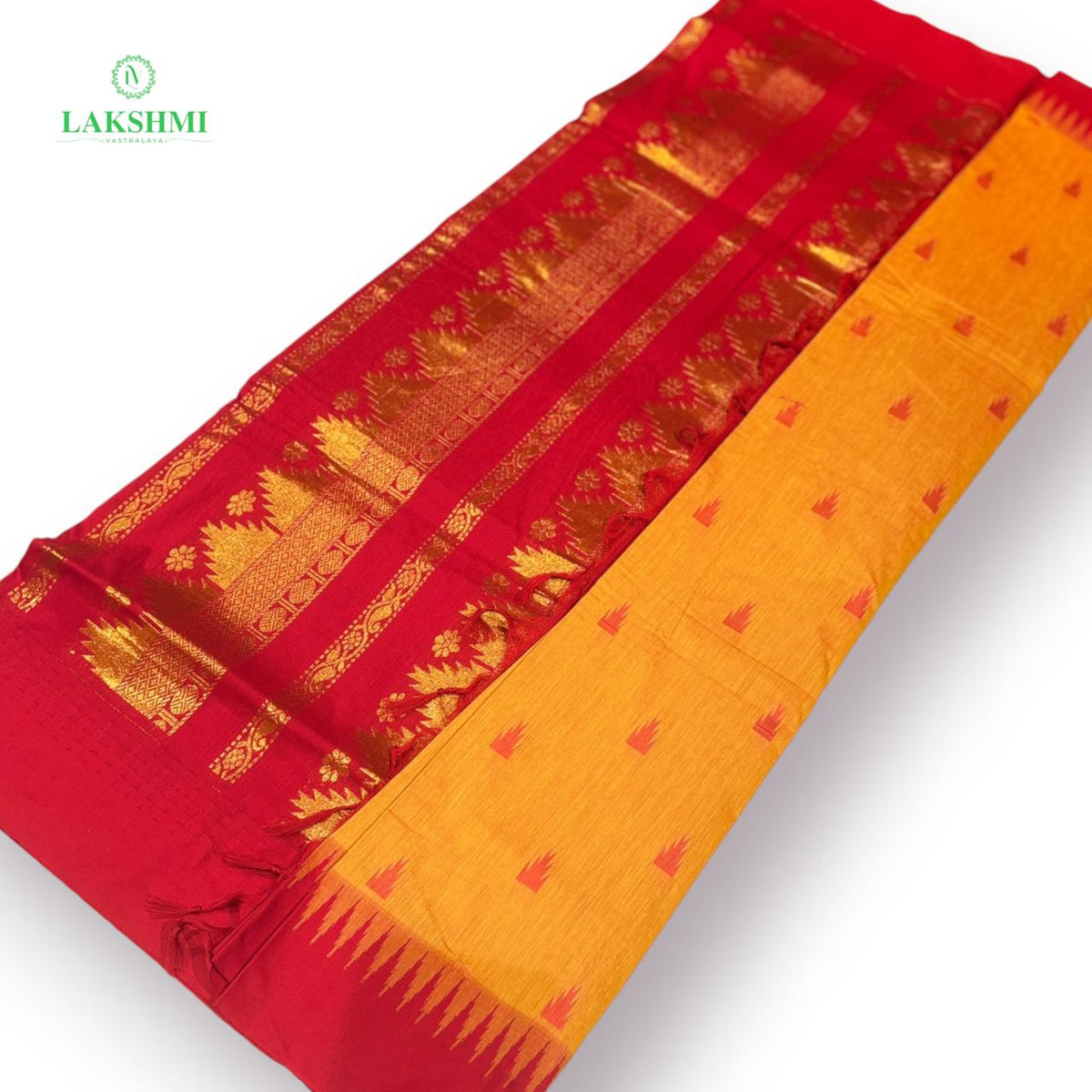 Kalyani Cotton Tower Butta Grand Thalappu – 6 Yards Saree - 260811