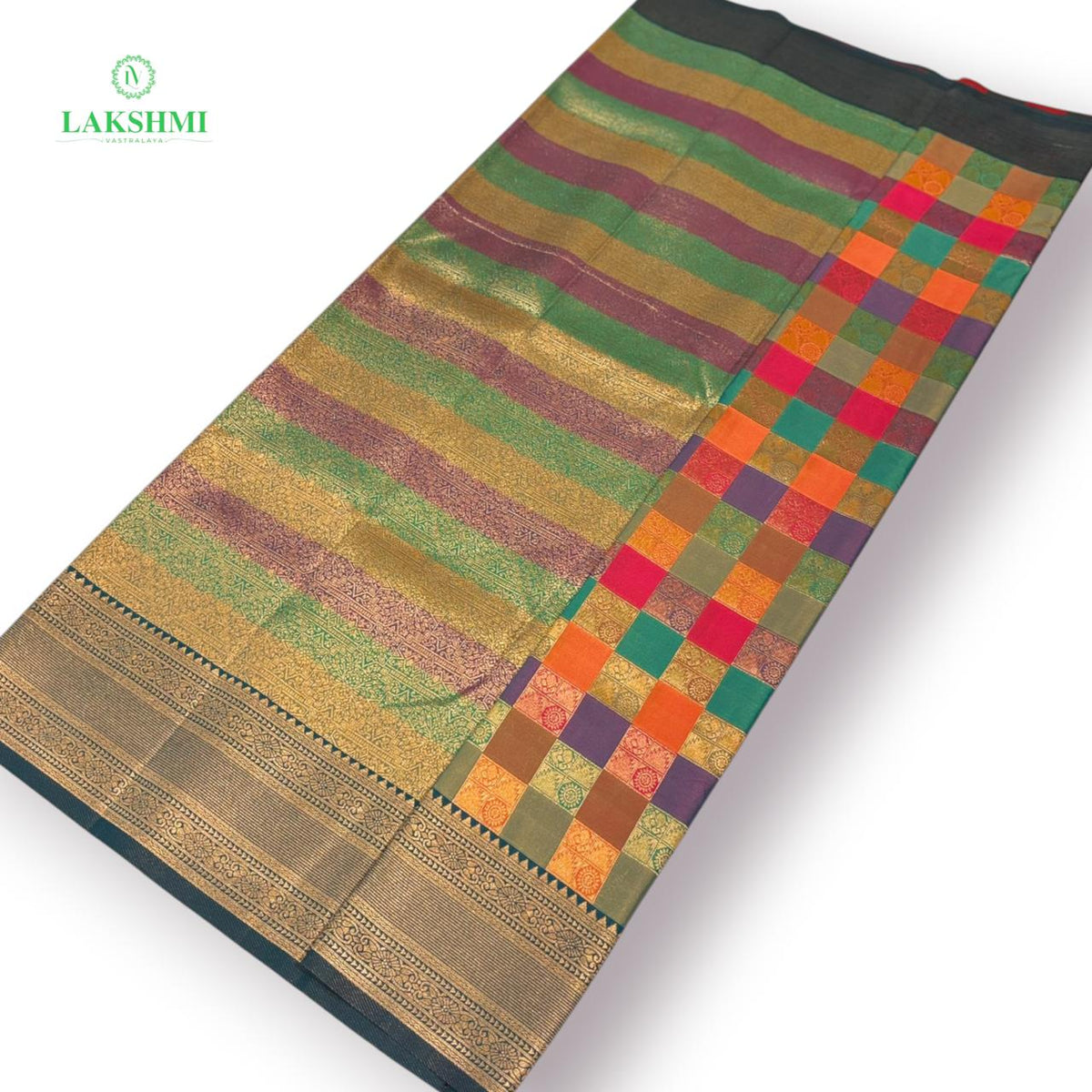 Chathurangini – 6Y Semi Soft Silk Saree - 300903