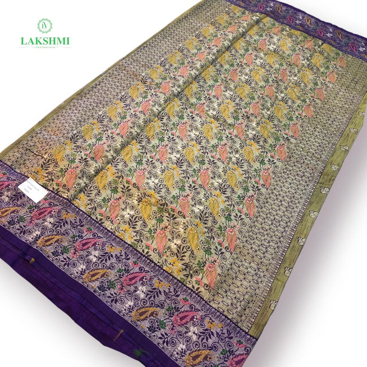 Iraavati – Semi Tussar with Thread Work 6 Yards 300802