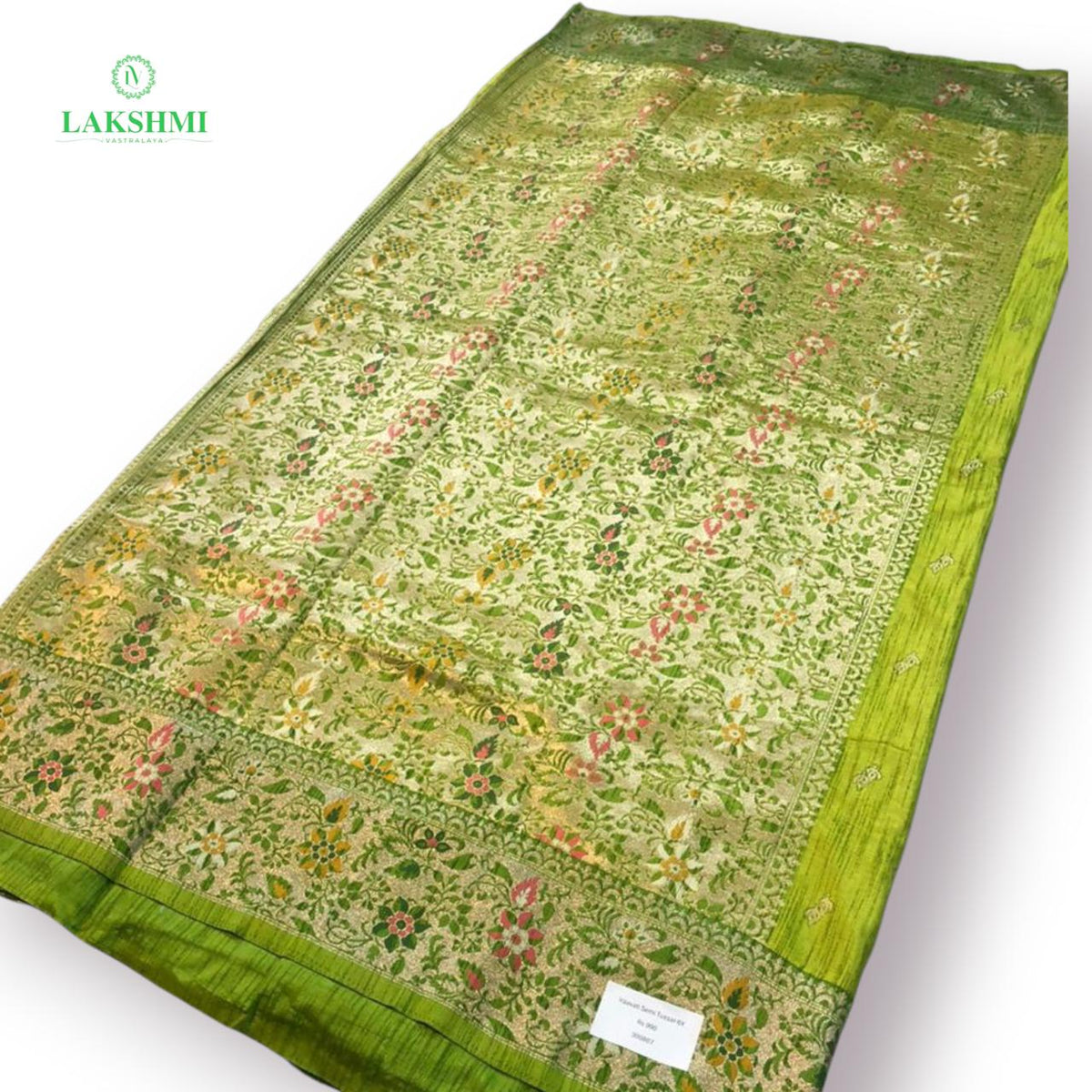Iraavati – Semi Tussar with Thread Work 6 Yards 300807