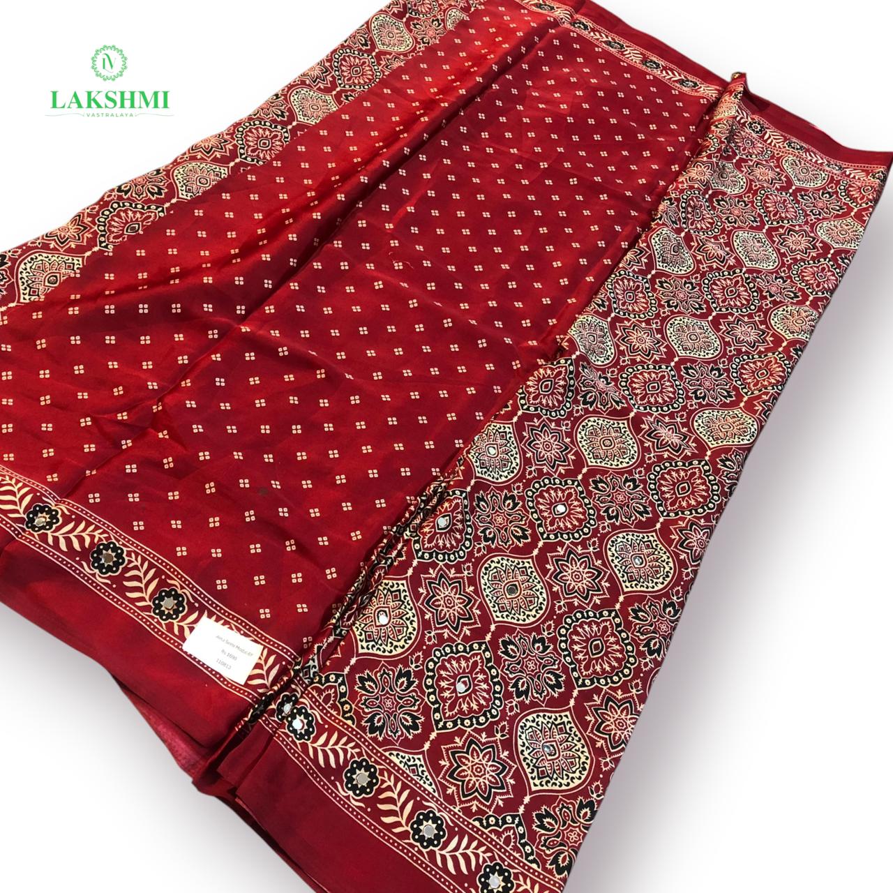 Aina – Semi Modal 6 Yards Saree 110813