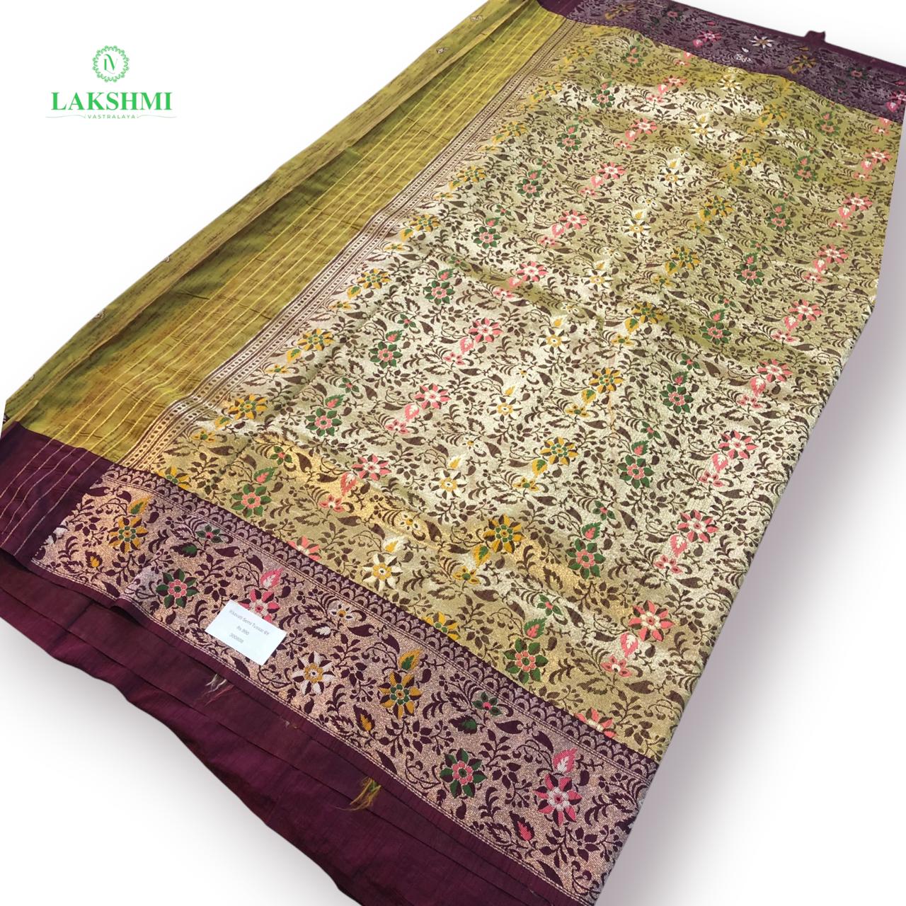 Iraavati – Semi Tussar with Thread Work 6 Yards 300808