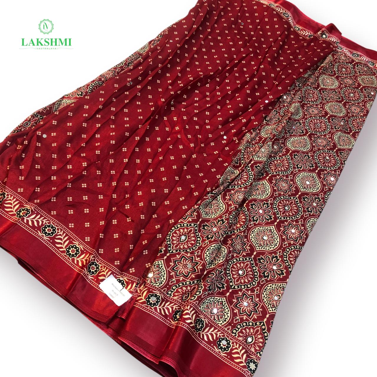 Aina – Semi Modal 6 Yards Saree 110802