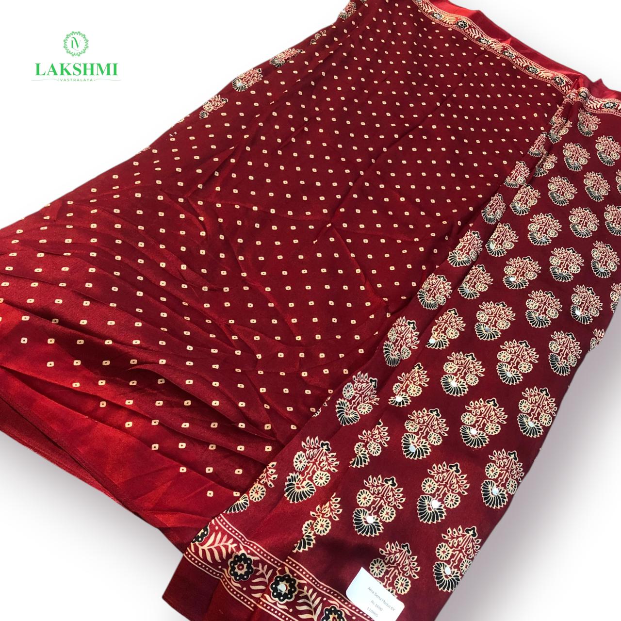 Aina – Semi Modal 6 Yards Saree 110805