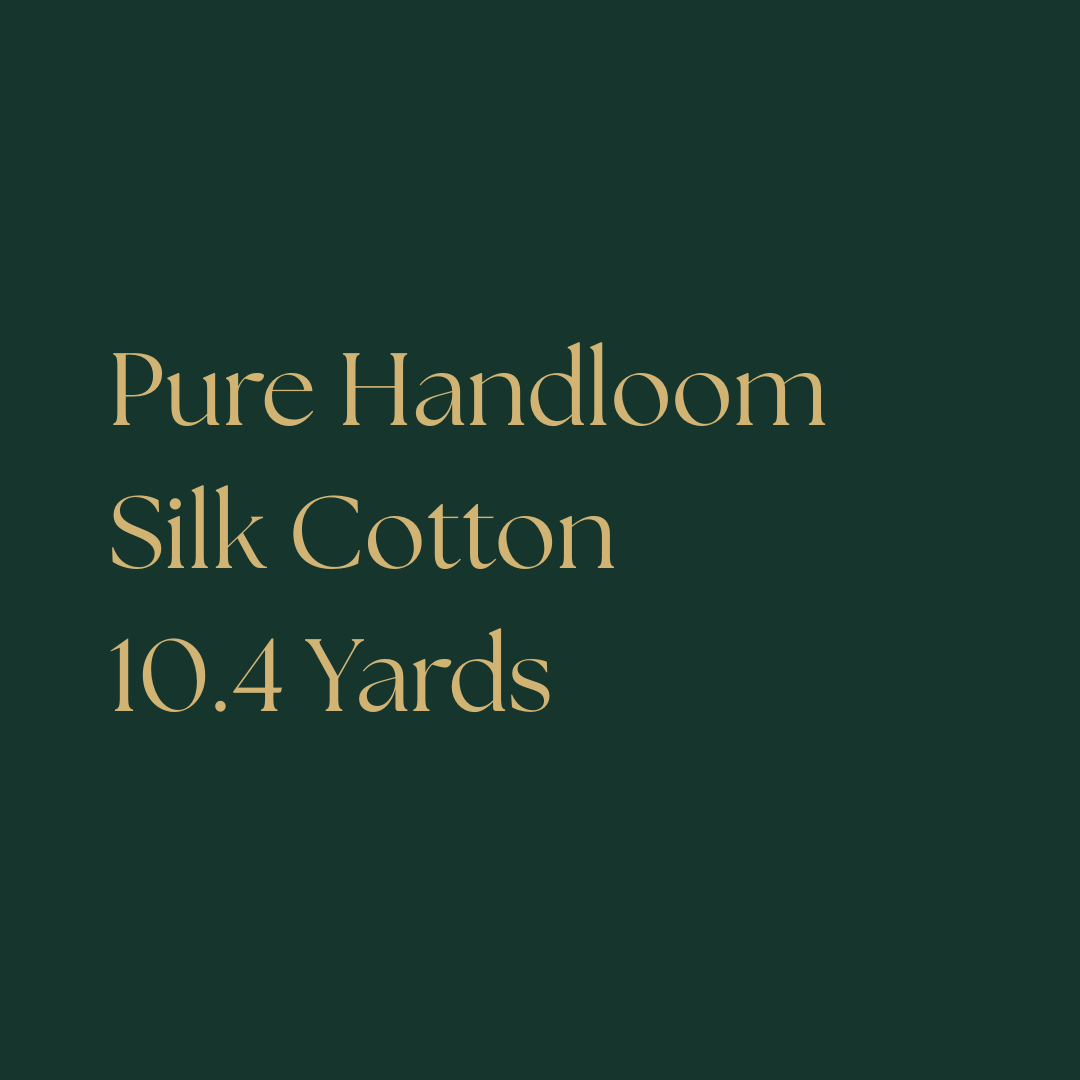 Pure Handloom Silk Cotton 10.4 Yards