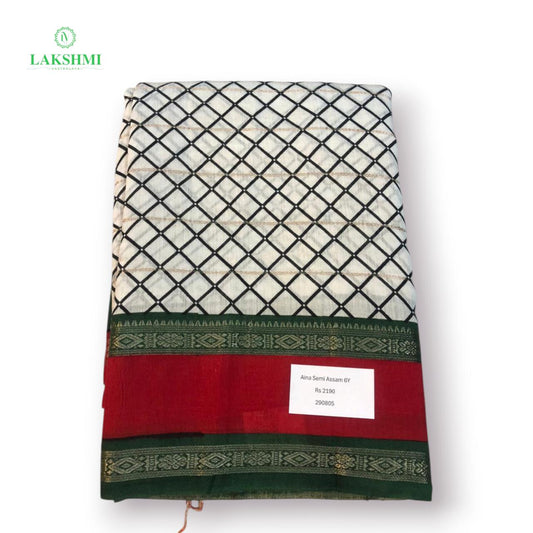 Aina Semi Assam Silk Saree – 6 Yards 290805