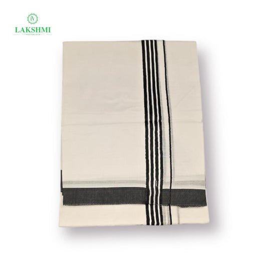 Double Vezhti Cotton bleached with colour border