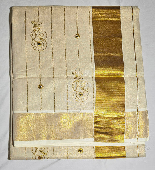 KANNADI - KL TISSUE ZARI STRIPE SAREE