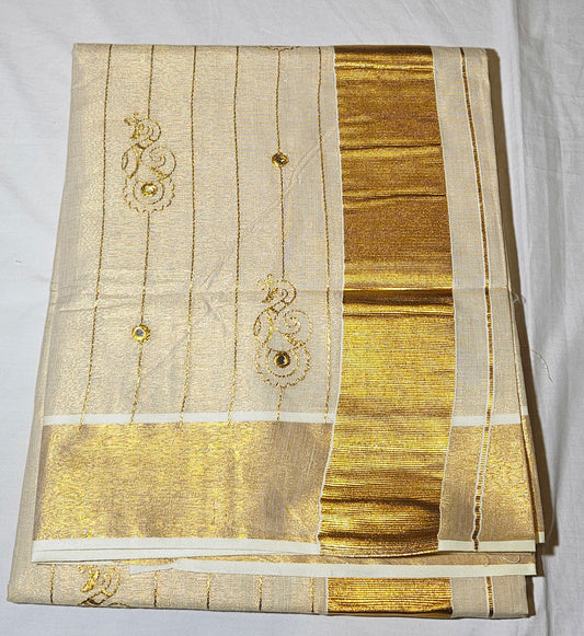 KANNADI - KL TISSUE ZARI STRIPE SAREE