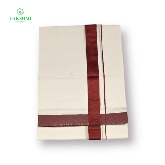 Double Vezhti Cotton bleached with colour border