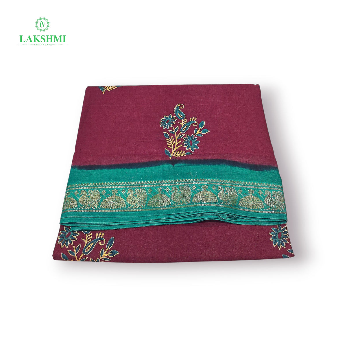 050537 Mudra Handblock Sungudi 10.5Yards - 050537 – Lakshmi Vasthralaya