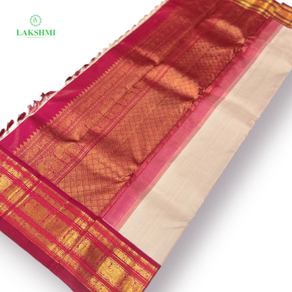 Hamsaveni — Pure Handloom Kanchipuram Silk Saree