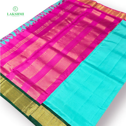 Nattakurunji Pure Kanchipuram Silk ~ 10.5Y -