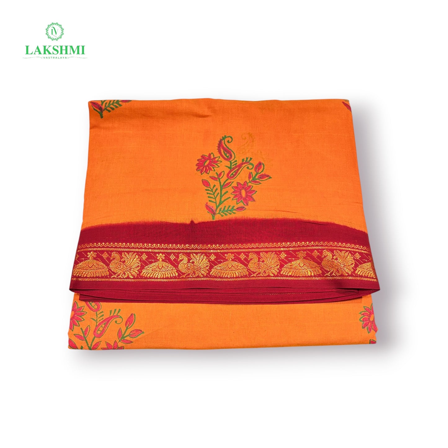 Mudra Handblock Sungudi 10.5Yards - 050551
