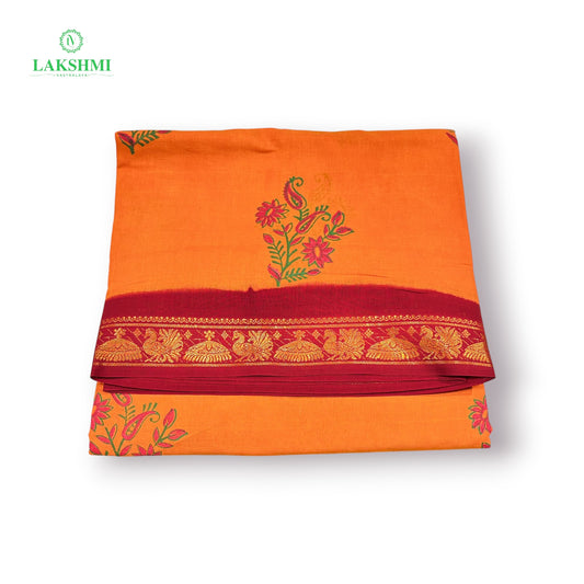 Mudra Handblock Sungudi 10.5Yards - 050551