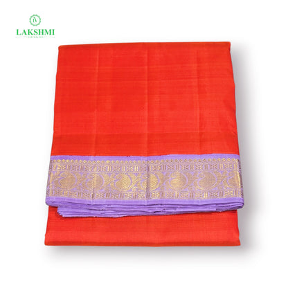 Yamuna Kalyani Pure Kanchipuram Double Warp Handloom Korvai - 10Y