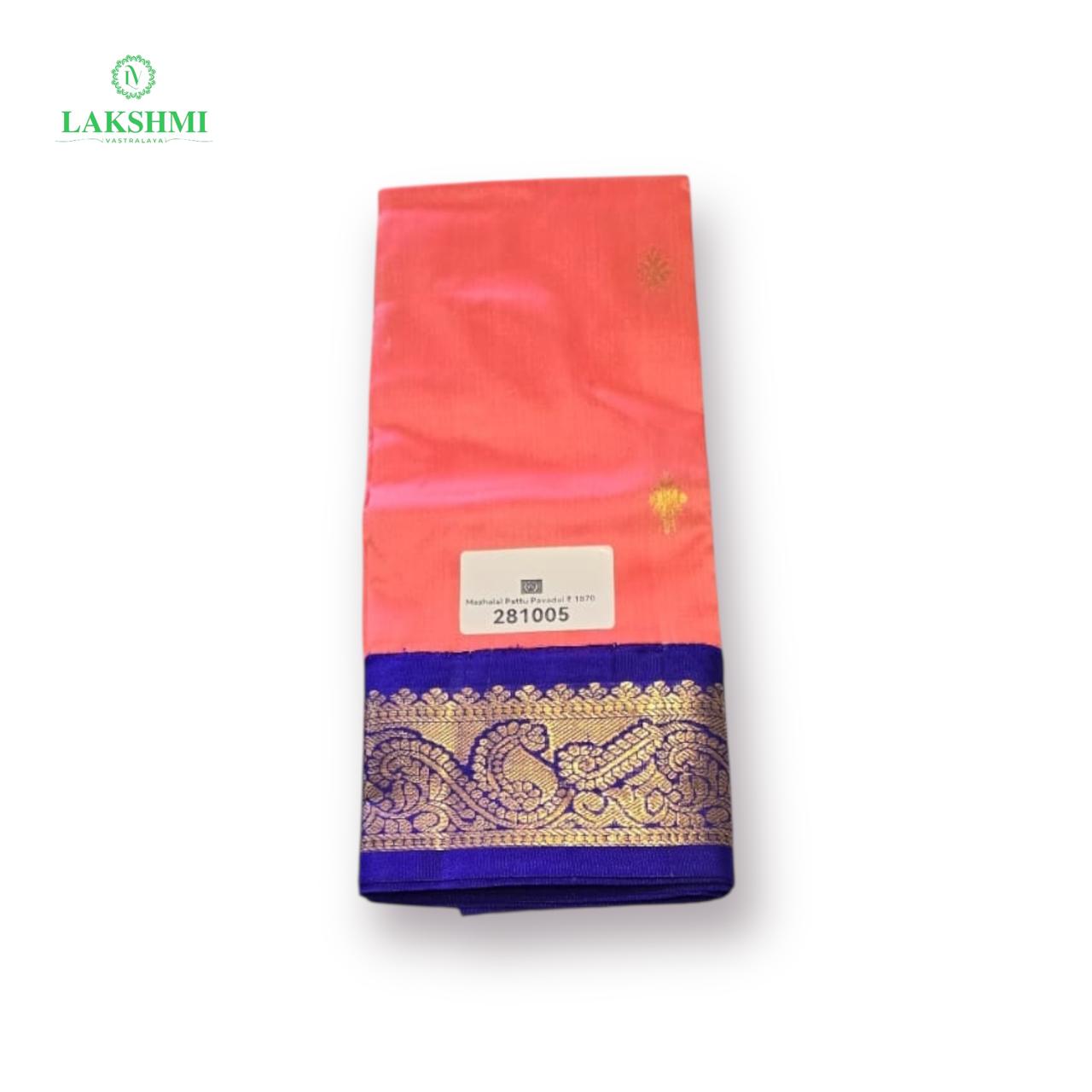 Mazhalai 21" 1-2 Y Pure Silk Pavadai 281005