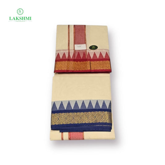 9*5 Unbleached Cotton Dhothi
