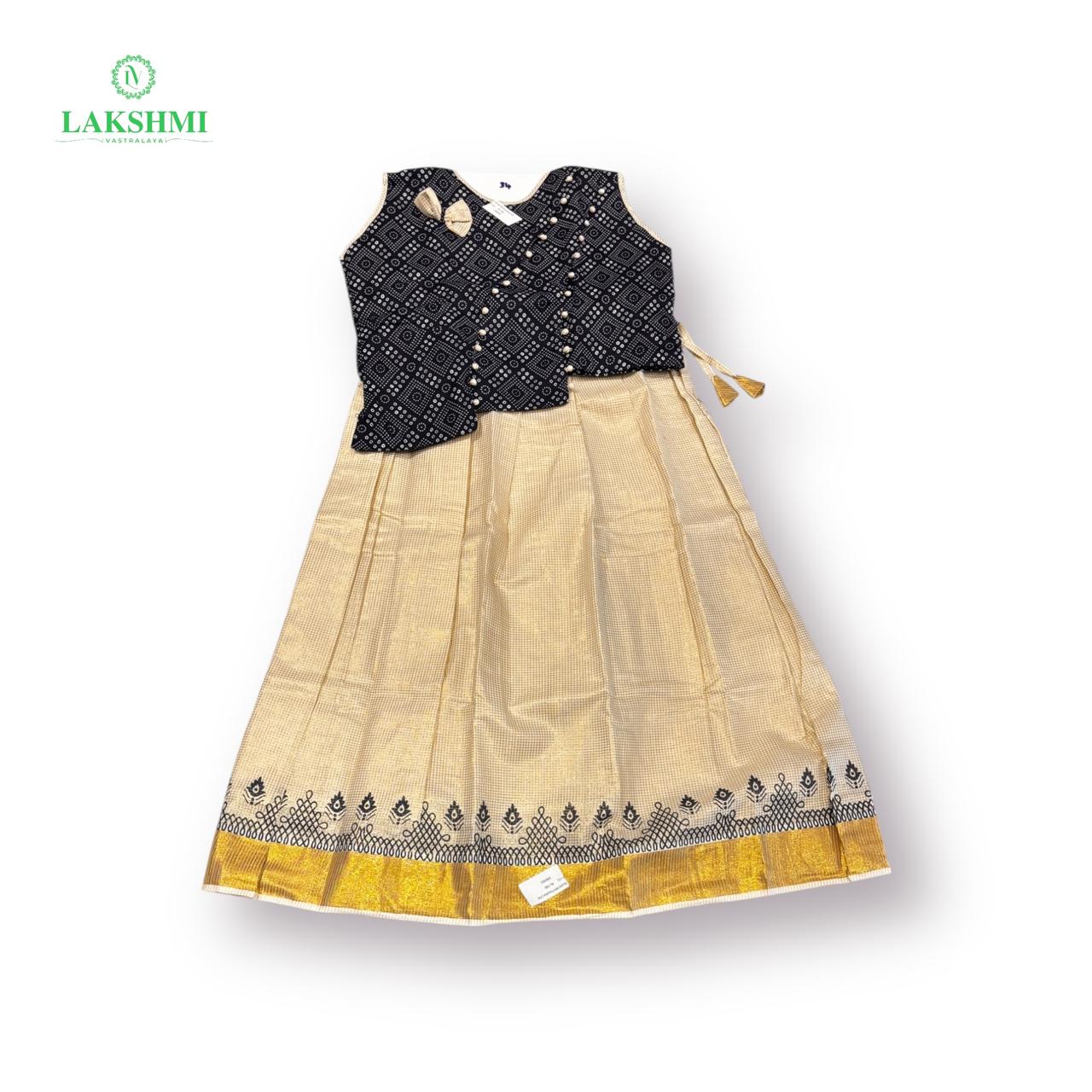 Sruthi Ready Made Pavadi - Size 32 (Ideal for 9- 10 years)