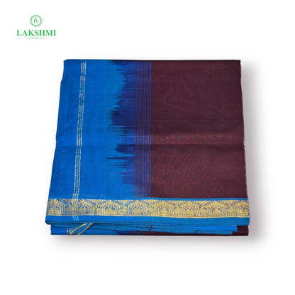Desh Pure Handloom Silk Cotton ~10.5 Yards Seer Pallu