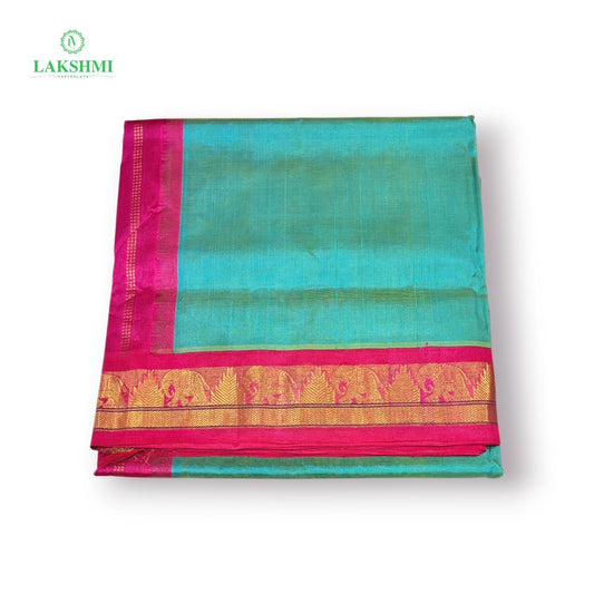 Mandhakini Korvai Pure Handloom Silk Cotton ~10.5 Yards