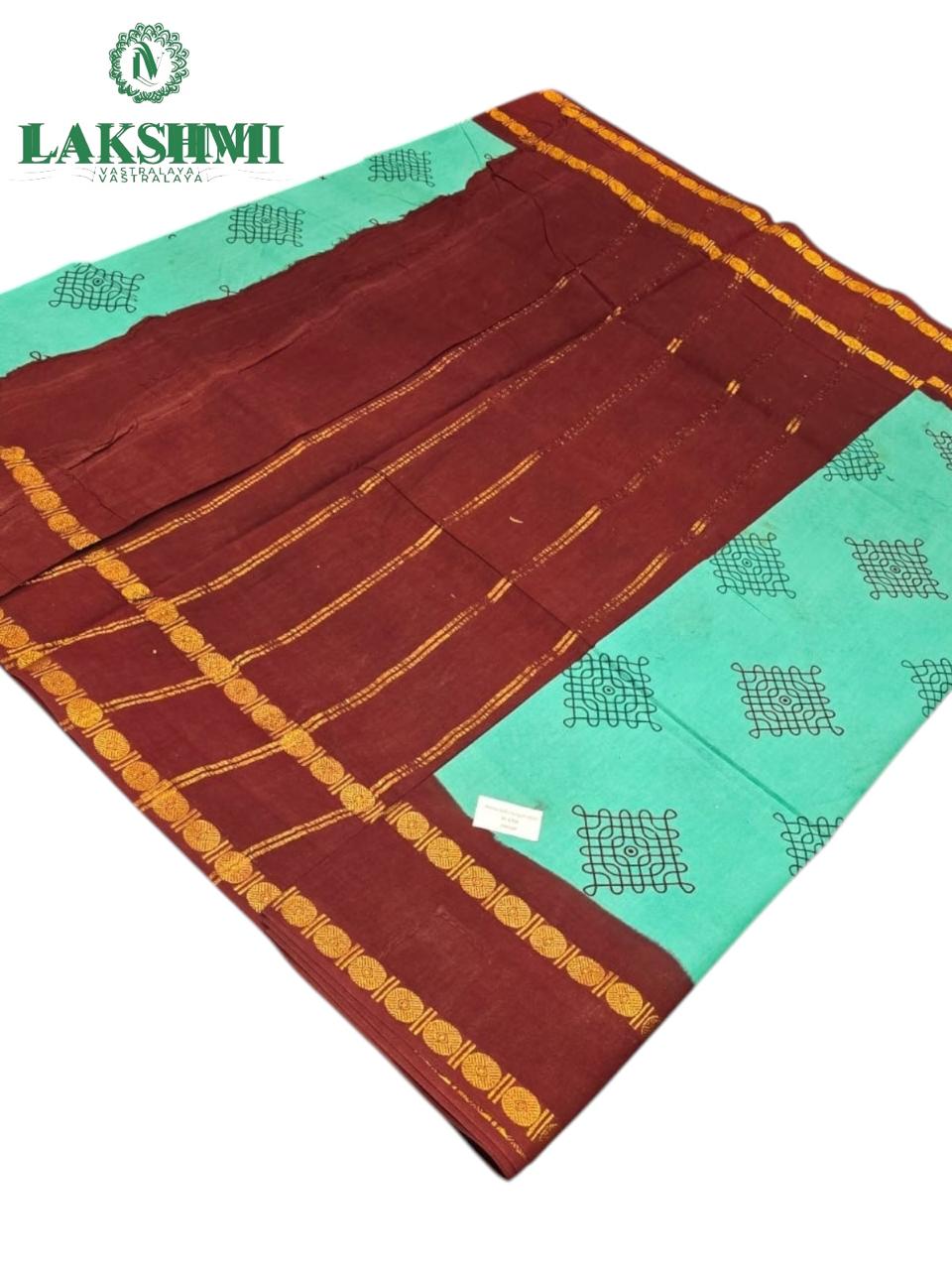 Ambika 100's Count 10.5 Yards Sungudi Cotton - 290316