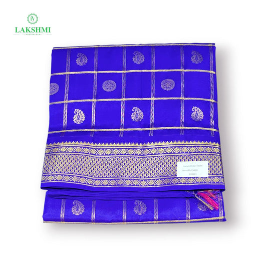 Kurunji Checked Butta Pure Kanchipuram ~10.5Y - 150401