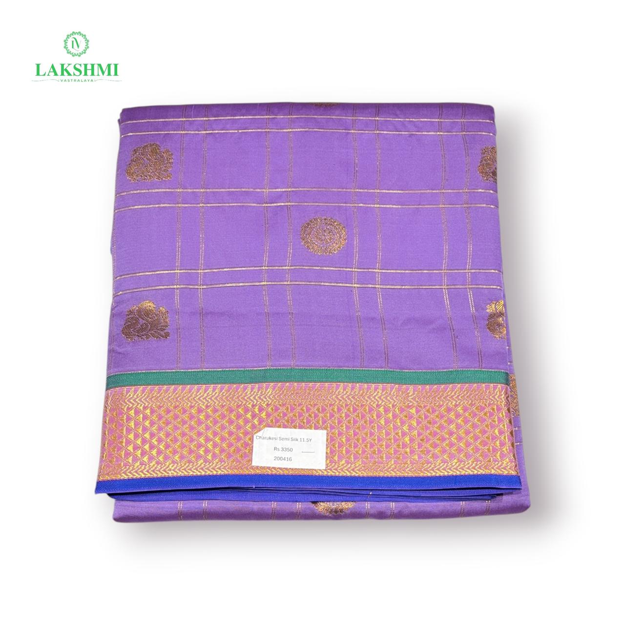 Charukesi Semi Soft Silk 11.5 Yards - 280416