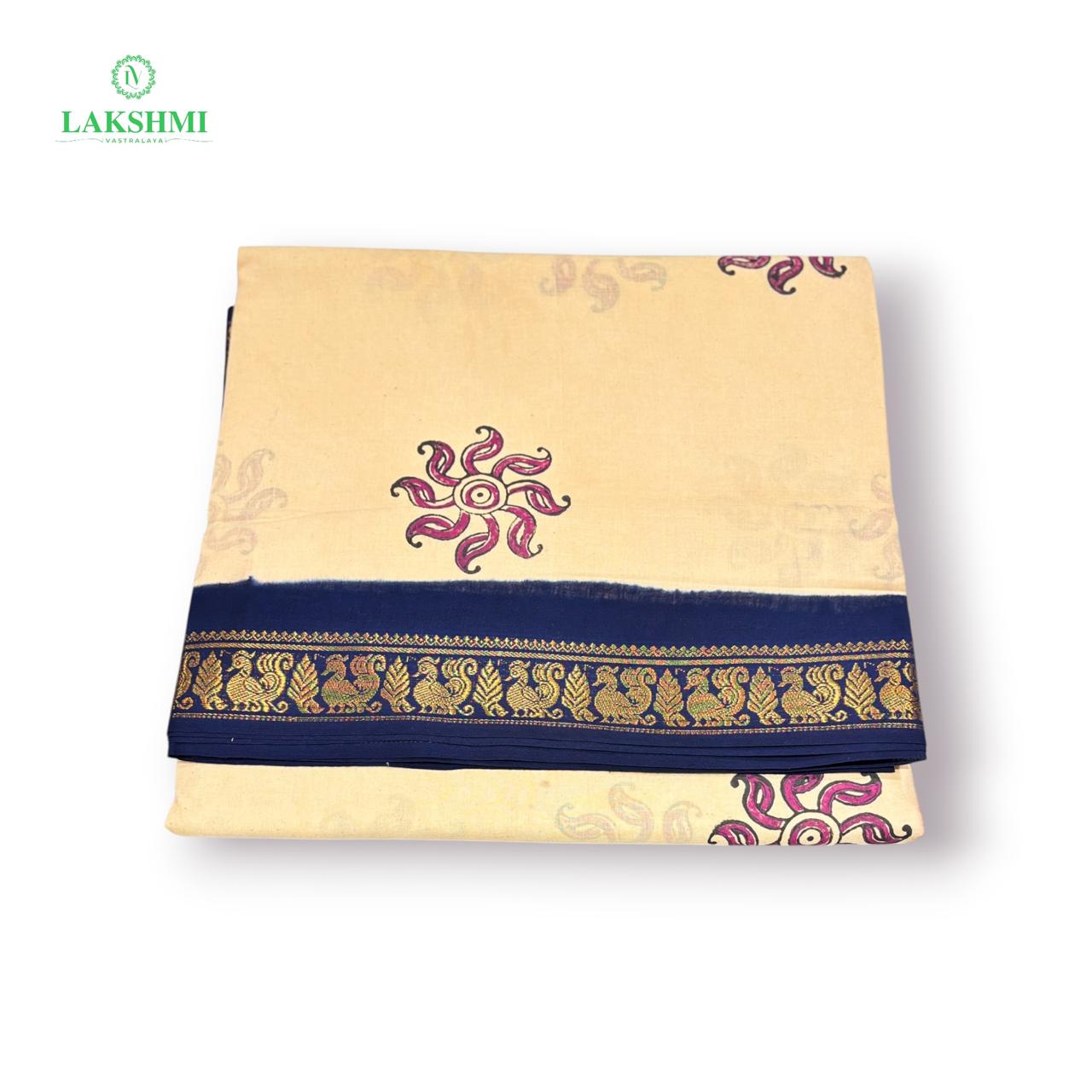Mudra Handblock Sungudi 10.5Yards - 050529