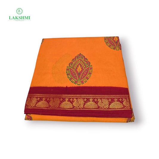Mudra Handblock Sungudi 10.5Yards - 050501