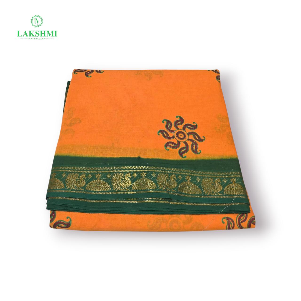 Mudra Handblock Sungudi 10.5Yards - 050517