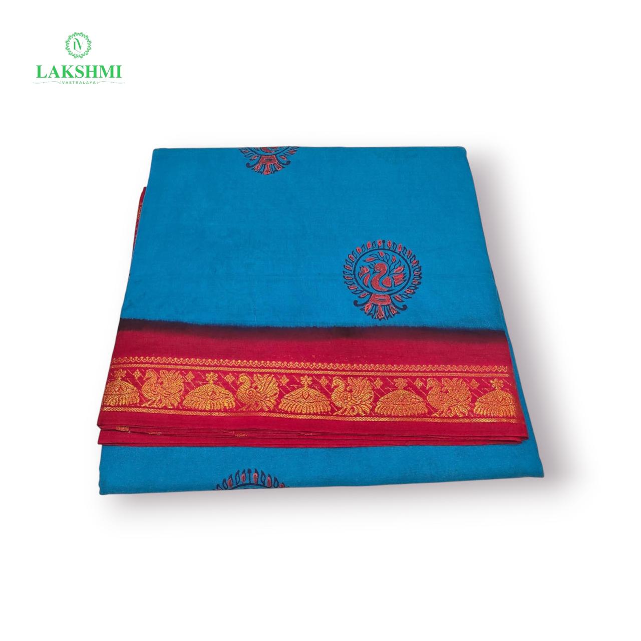 Mudra Handblock Sungudi 10.5Yards - 050521