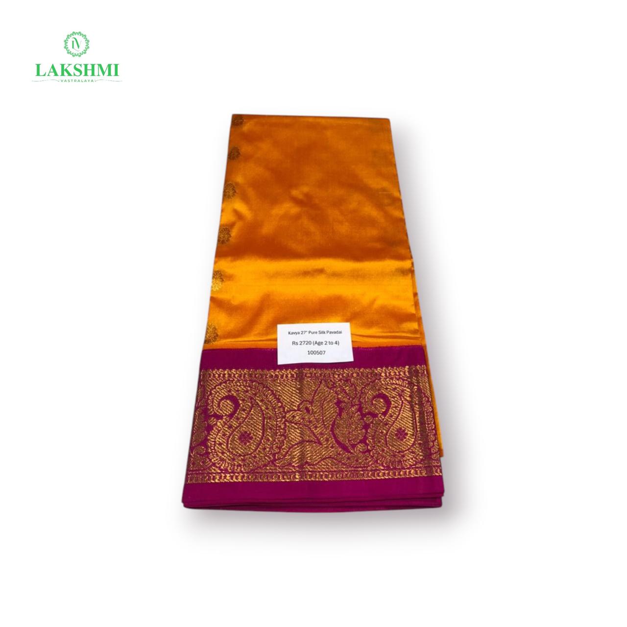 Kavya 27" Pure Silk Ideal Age (2 to 4) - 100507