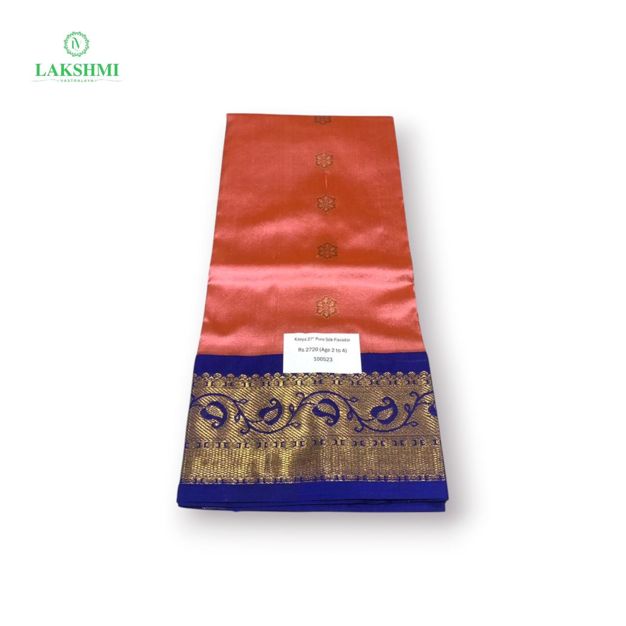 Kavya 27" Pure Silk Ideal Age (2 to 4) - 100523
