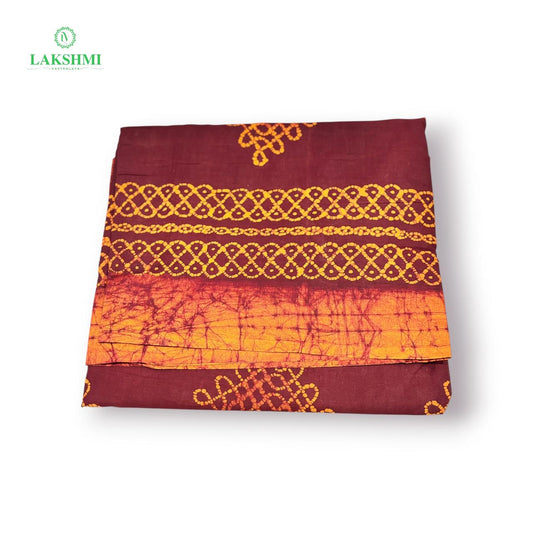 Saradha 120's Count Sungudi Cotton 10.5 Yards - Batik Border