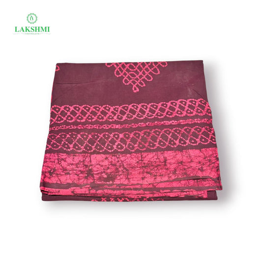 Saradha 120's Count Sungudi Cotton 10.5 Yards - Batik Border