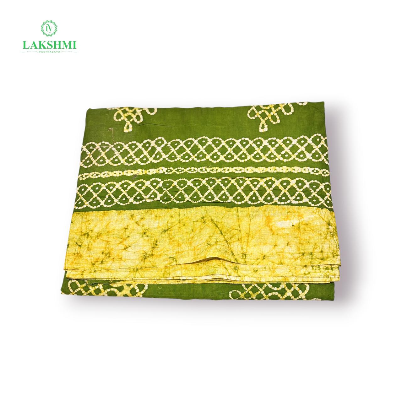 Saradha 120's Count Sungudi Cotton 10.5 Yards - Batik Border