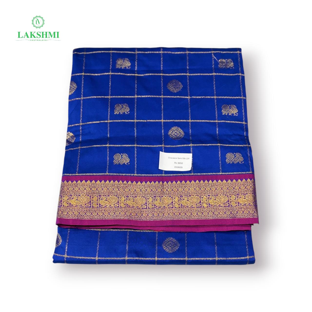Charukesi Semi Silk 10 Yards - 050609
