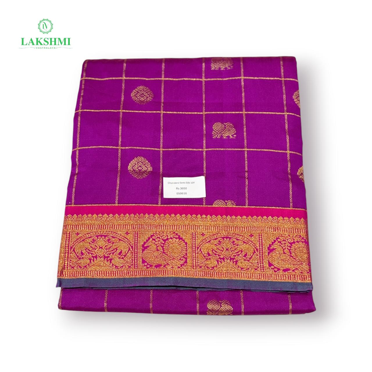 Charukesi Semi Silk 10 Yards - 050616