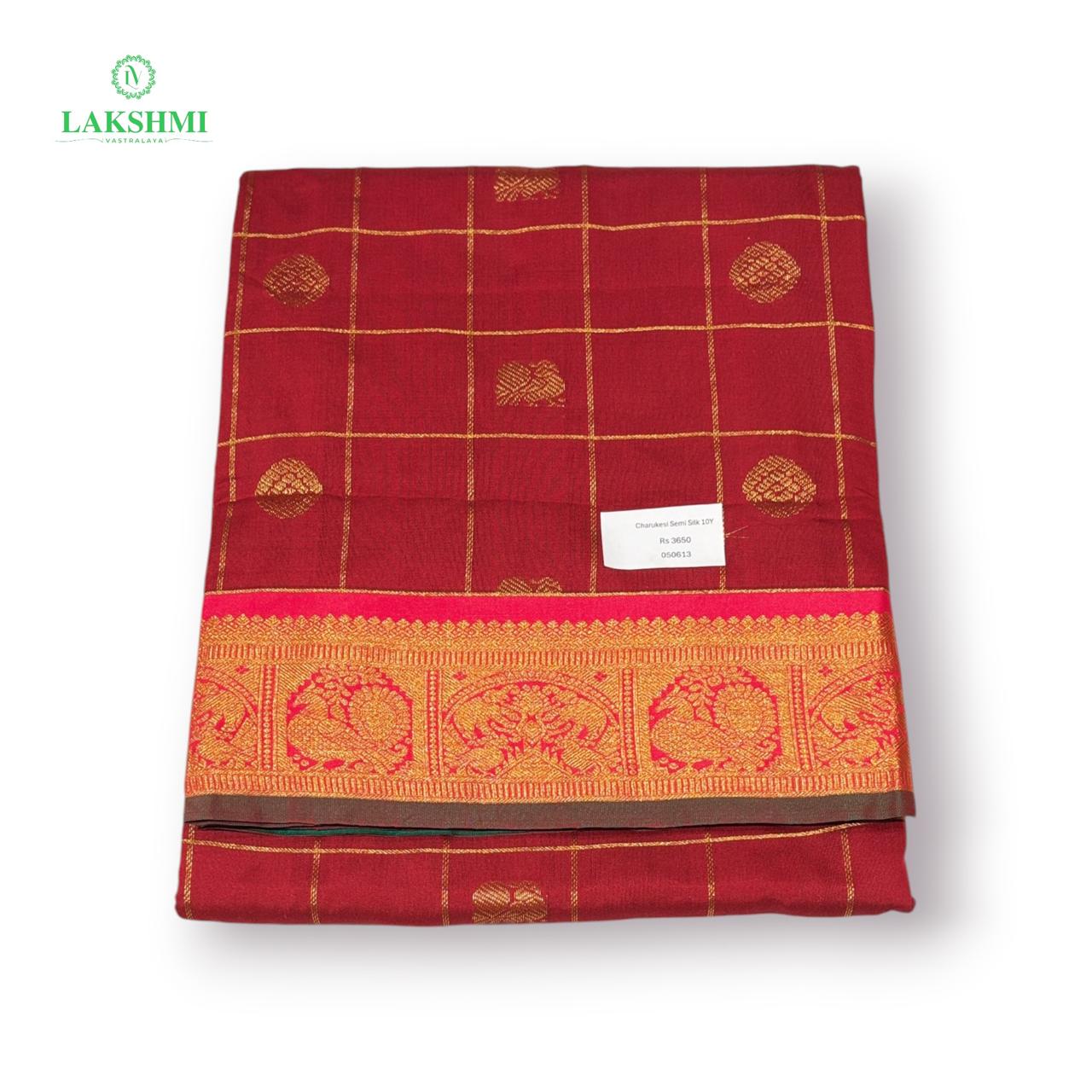 Charukesi Semi Silk 10 Yards - 050613
