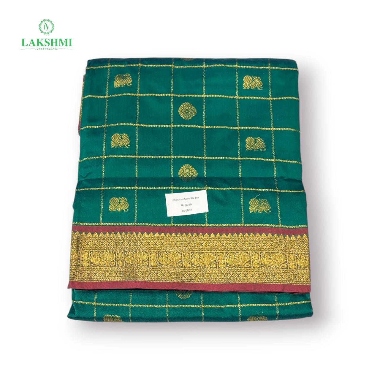 Charukesi Semi Silk 10 Yards - 050607