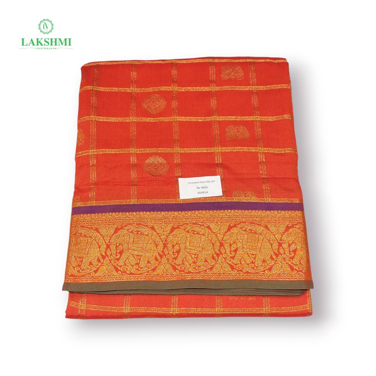 Charukesi Semi Silk 10 Yards - 050614